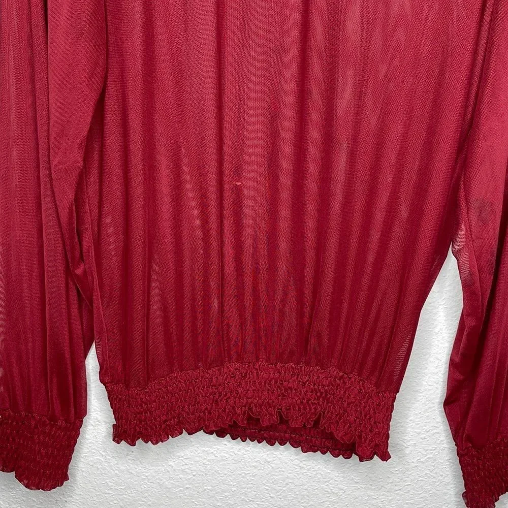 Modish Sheer‎ Blouse - Picture 4 of 8
